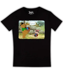 Прикольные футболки: WP Винни на черной